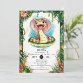 キッズマジカルスネーク誕生日 招待状 (スタンド正面)