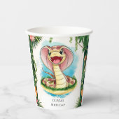 キッズマジカルスネーク誕生日 紙コップ (正面)