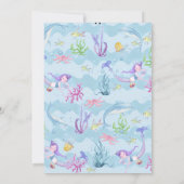 キッズマジカルマーメイドバースデーパーティー 招待状 (裏面)