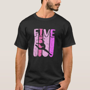 キッズマジョレットガール5th誕生日バトントワイリング tシャツ