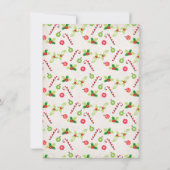 キッズマス クリスマスホリデー 子供のパーティー 招待状 (裏面)