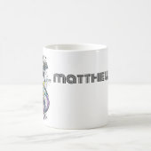 キッズマンガのバイクBMX。エクストリーム・アドベンチャー・ボーイ・ライダー コーヒーマグカップ (中央)