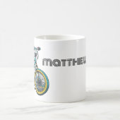 キッズマンガのバイクBMX。レーシングアドベンチャーボーイ コーヒーマグカップ (中央)