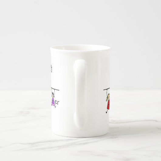 キッズマンガ最高のーコーヒーと世界の先生 ボーンチャイナマグカップ (裏面)