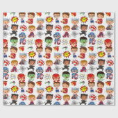 キッズマンガ ラッピングペーパー (フラット)