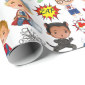 キッズマンガ ラッピングペーパー (ロールコーナー)