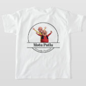 キッズマンガmotu patlu Tシャツ (レイダウン裏面)