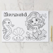 キッズマーメイドカラーリング ペーパーパッド (インサイチュ)