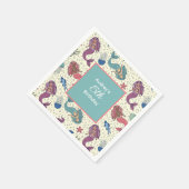 キッズマーメイド誕生日 スタンダードカクテルナプキン (角)