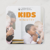キッズミニストチャーチ招待状コールカード コーリングカード (正面)