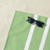 キッズミニマモダンリストグリーンとネイビーブルーボーイズ ビーチタオル (インサイチュ)