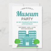 キッズミュージアムバースデーパーティー 招待状 (正面)