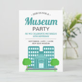 キッズミュージアムバースデーパーティー 招待状 (スタンド正面)