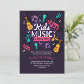 キッズミュージックアンドダンスパーティの招待状 招待状 (スタンド正面)