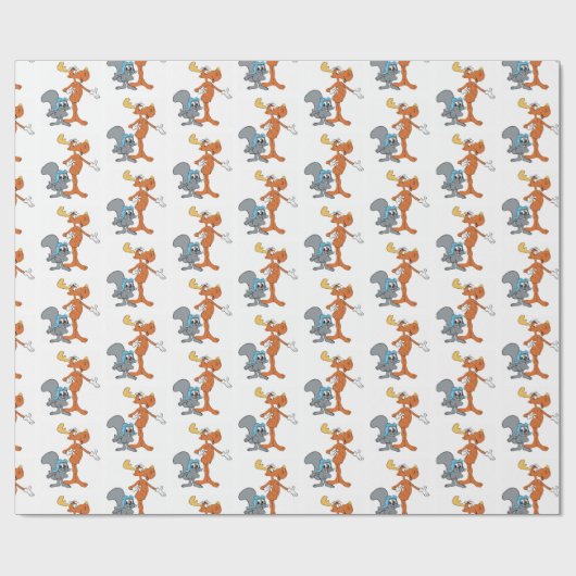 キッズムースとリス任意の大事な行事ギフトラップ ラッピングペーパー (フラット)