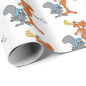 キッズムースとリス任意の大事な行事ギフトラップ ラッピングペーパー (ロールコーナー)