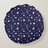 キッズムーンメテオブラックホールプラネット彗星 ラウンドクッション (裏面)