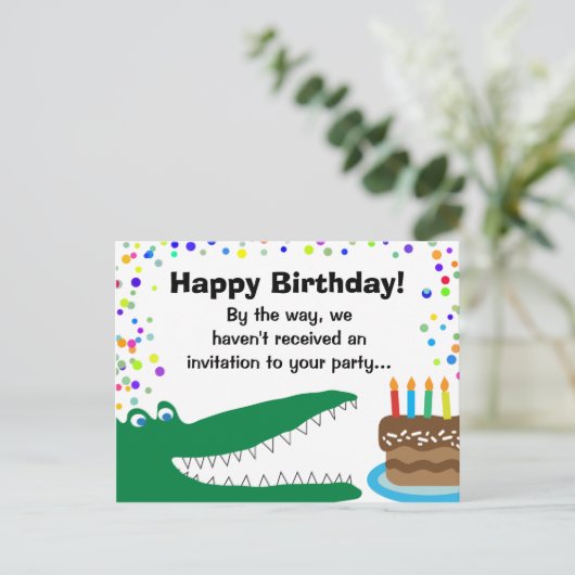 キッズメディカルデンタル患者の誕生日の挨拶 インビテーションポストカード (スタンド正面)