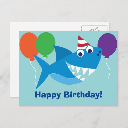 キッズメディカルデンタル患者の誕生日の挨拶 ポストカード (正面/裏面)