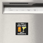 キッズメニューとマルガリータをください 面白いママ マグネット (インサイチュ (食洗機))