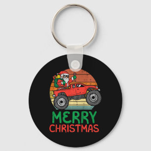 キッズメリークリスマスサンタモンスタートラッククリスマスPj T キーホルダー