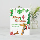 キッズメリークリスマスサンタライディングキリンのトナカイ (スタンド正面)