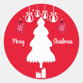 キッズメリークリスマスレッドパーティー工芸品 ラウンドシール