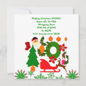 キッズメリークリスマス急いでサンタライディングキリン (裏面)