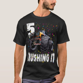 キッズモおもしろいンスタートラックが5歳を押し潰す5 Tシャツ