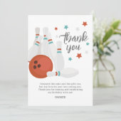 キッズモダンボーリングパーティー誕生日パーティー 招待状 (スタンド正面)