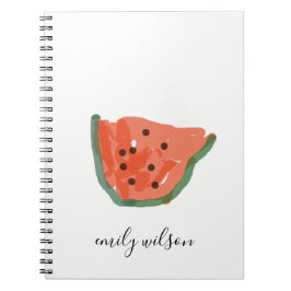 キッズモダン先生手描きスイカ果実 ノートブック