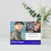 キッズモデルのヘッドショットコンポジションポストカード ポストカード (スタンド正面)