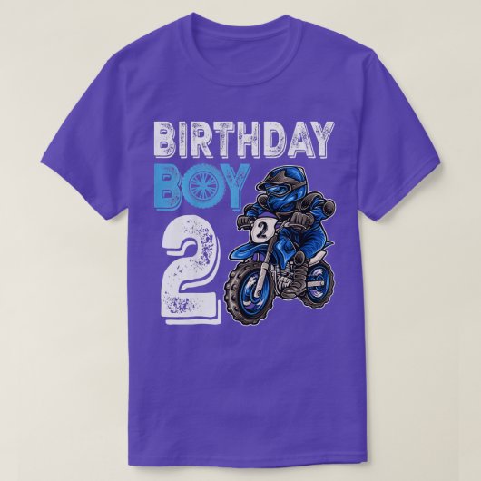キッズモトクロスMX第2ギフト2年古いダートバイクBi Tシャツ (デザイン正面)