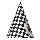 キッズモンスタモダンートラックバースデーパーティー パーティーハット (左)