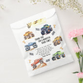 キッズモンスタモダンートラックバースデーパーティー フェイバーバッグ (封をした状態)