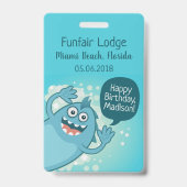 キッズモンスターカスタム文字バッジ バッジ (裏面)