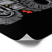 キッズモンスタートラックパズルかわいいキッズオートマティスアワーン ポスター (角)