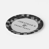 キッズモンスタートラックラリー誕生日パーティー ペーパープレート (アングル)