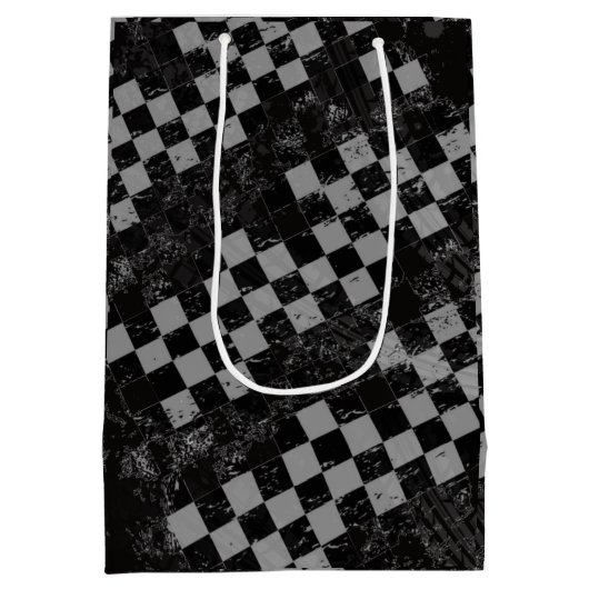 キッズモンスタートラックラリー誕生日パーティー ミディアムペーパーバッグ (裏面)