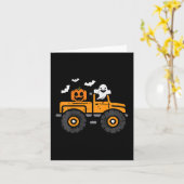 キッズモンスタートラック幽霊カボチャハロウィンコスチューム カード (黄色い花)