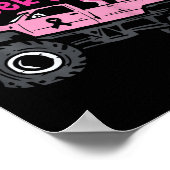 キッズモンスタートラック恐竜の乳癌Aw ポスター (角)