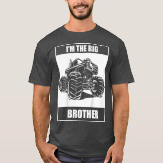 キッズモンスタートラック私は兄の大兄のスープ Tシャツ