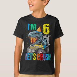 キッズモンスタートラック6歳T型6誕生日少年 Tシャツ
