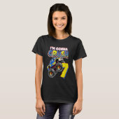 キッズモンスタートラック7誕生日7歳の誕生日 Tシャツ (正面フル)