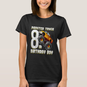 キッズモンスタートラック8誕生日8歳オールドアザ Tシャツ