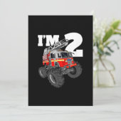 キッズモンスター消防車第2誕生日ボーイ2トドラー シーズンカード (スタンド正面)