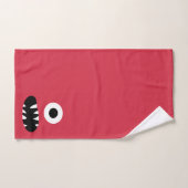 キッズモンスター顔パターカラフルンモノグラムボーイズ バスタオルセット (ハンドタオル)