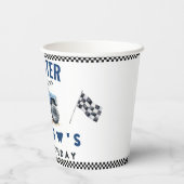 キッズモンモダンスターお祝いトラック誕生日 紙コップ (裏面)