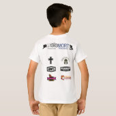 キッズモートトレーニングエンデューロチームシャツ Tシャツ (裏面フル)