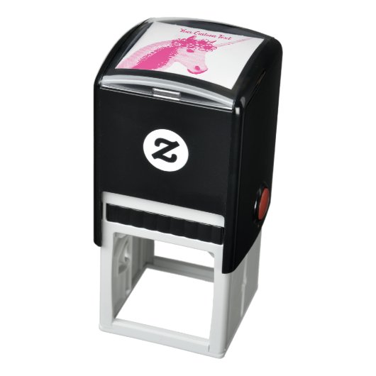 キッズユニコーンカスタムピンクセルフインクスタンプ セルフインキングスタンプ (商品)